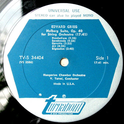 Jean Sibelius, Edvard Grieg, Sir Edward Elgar : Rakastava For String Orchestra / Holberg Suite For String Orchestra / Serenade For String Orchestra (LP, Dol)