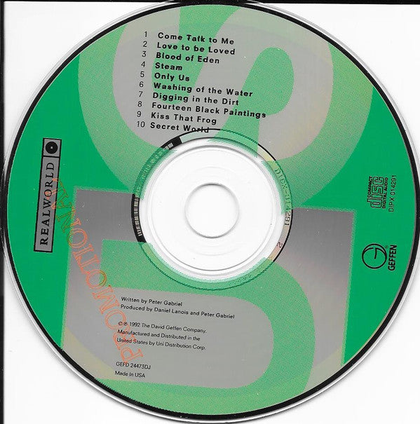Peter Gabriel : Us (CD, Album, Promo)