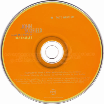John Scofield : That's What I Say (John Scofield Plays The Music Of Ray Charles) (CD, Album)