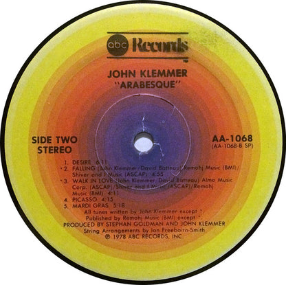 John Klemmer : Arabesque (LP, Album, Spe)