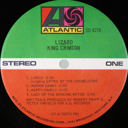 King Crimson : Lizard (LP, Album, Pre)
