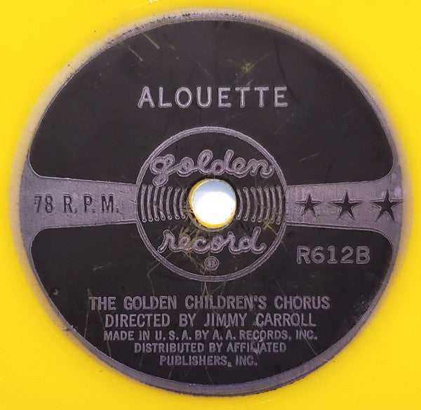The Golden Children's Chorus : Do-Re-Mi / Alouette (6", Styrene, Yel)