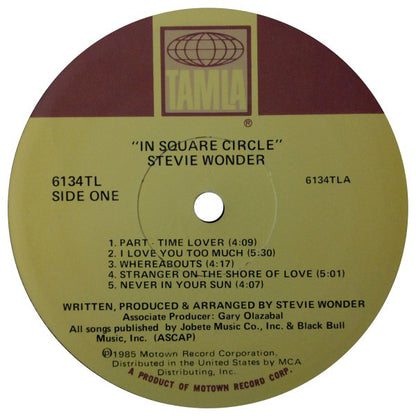 Stevie Wonder : In Square Circle (LP, Album)