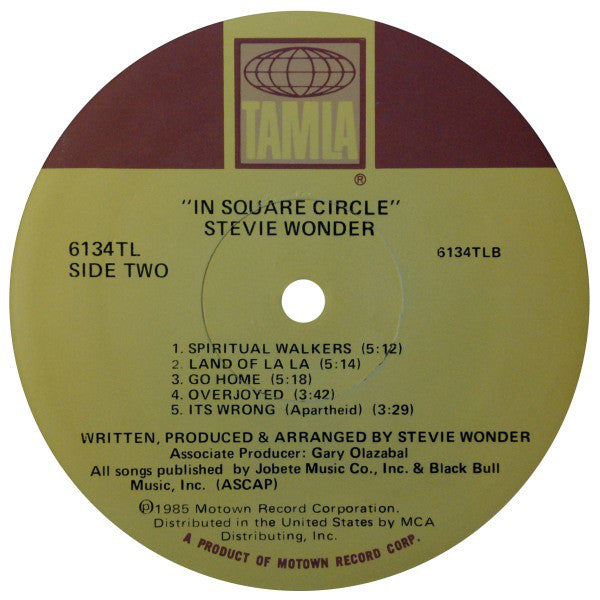 Stevie Wonder : In Square Circle (LP, Album)