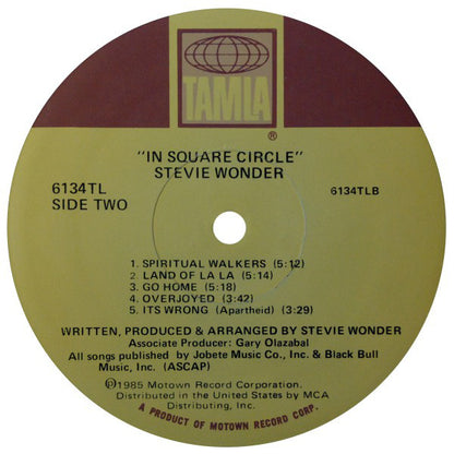 Stevie Wonder : In Square Circle (LP, Album)