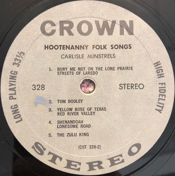 Carlisle Minstrels : Hootenanny Folk Songs (LP, Album)