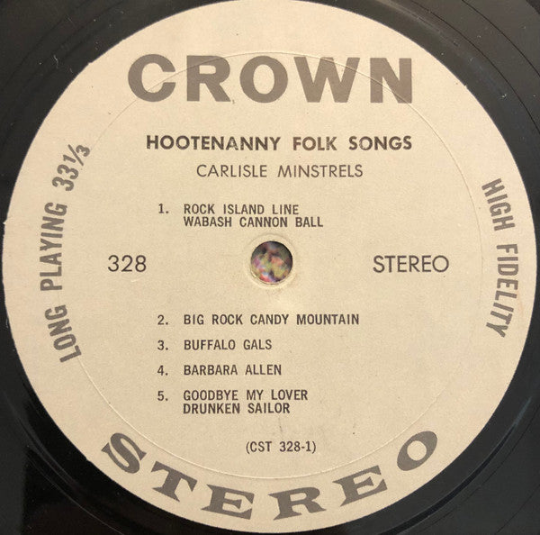 Carlisle Minstrels : Hootenanny Folk Songs (LP, Album)