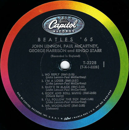 The Beatles : Beatles '65 (LP, Album, Mono, Scr)
