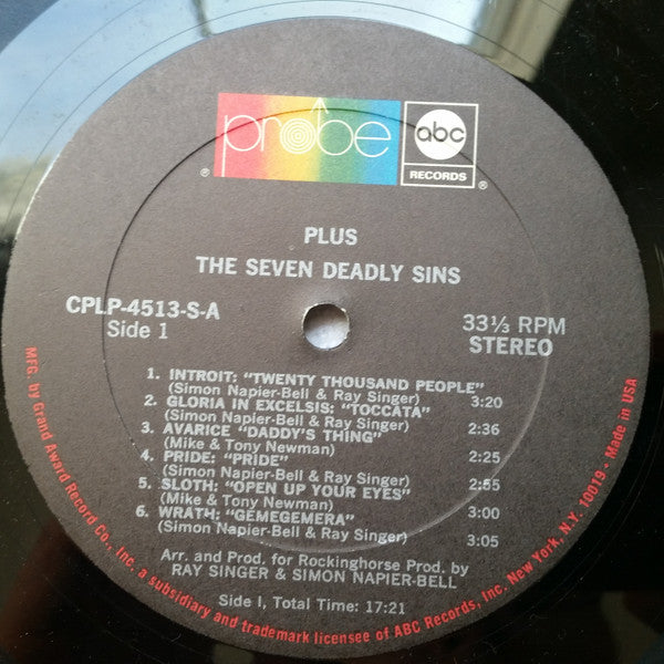 Plus (7) : The Seven Deadly Sins (LP, Album)