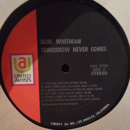 Slim Whitman : Tomorrow Never Comes (LP)
