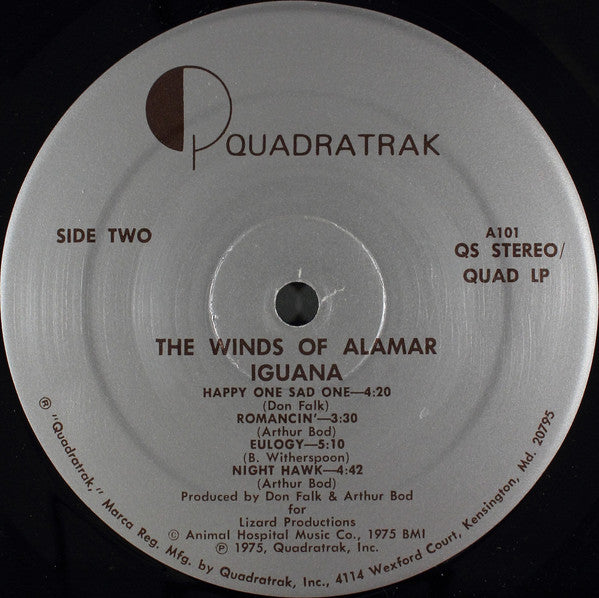 Iguana (7) : The Winds Of Alamar (LP, Album, Quad)