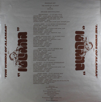Iguana (7) : The Winds Of Alamar (LP, Album, Quad)