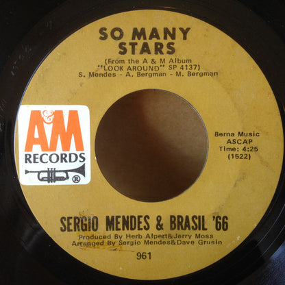 Sérgio Mendes & Brasil '66 : The Fool On The Hill / So Many Stars (7", Single, Styrene, Ter)