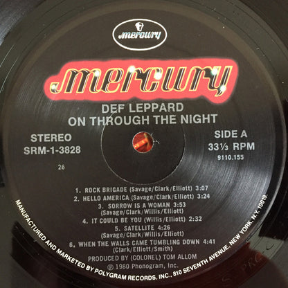Def Leppard : On Through The Night (LP, Album, RE, PRC)