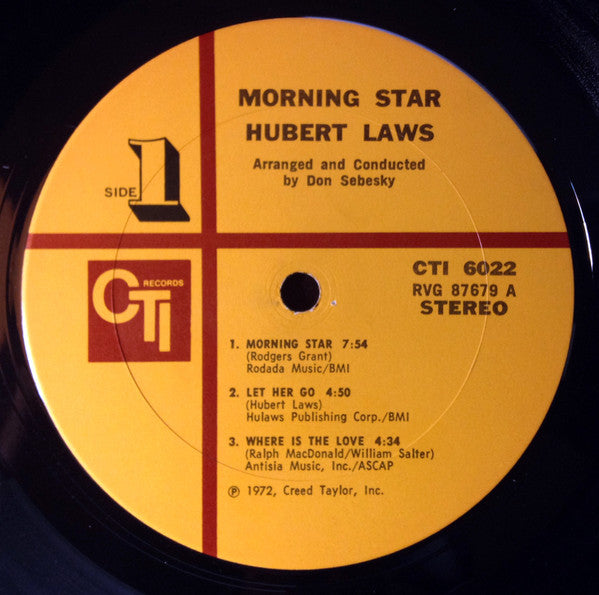 Hubert Laws : Morning Star (LP, Album, San)