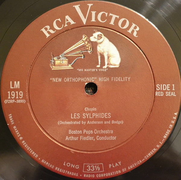 Frédéric Chopin / Johann Strauss Jr., The Boston Pops Orchestra ... Arthur Fiedler : Les Sylphides / Graduation Ball (LP, Mono)