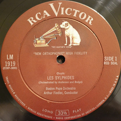 Frédéric Chopin / Johann Strauss Jr., The Boston Pops Orchestra ... Arthur Fiedler : Les Sylphides / Graduation Ball (LP, Mono)