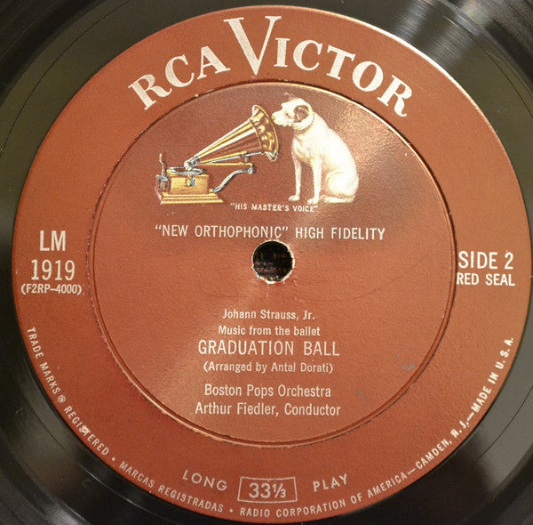 Frédéric Chopin / Johann Strauss Jr., The Boston Pops Orchestra ... Arthur Fiedler : Les Sylphides / Graduation Ball (LP, Mono)