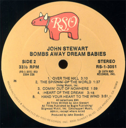 John Stewart (2) : Bombs Away Dream Babies (LP, Album, 26 )