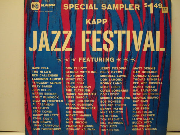 Various : Kapp Jazz Festival (LP, Comp, Mono, Smplr)