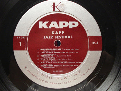Various : Kapp Jazz Festival (LP, Comp, Mono, Smplr)