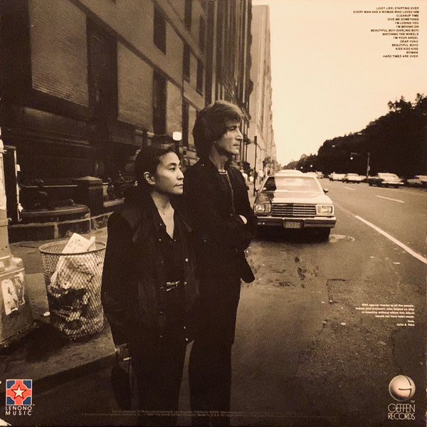 John Lennon & Yoko Ono : Double Fantasy (LP, Album, Gol)