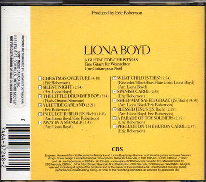 Liona Boyd : A Guitar For Christmas (CD, Album)