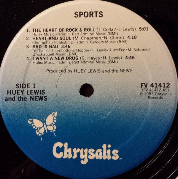 Huey Lewis & The News : Sports (LP, Album)