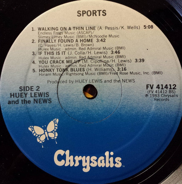 Huey Lewis & The News : Sports (LP, Album)