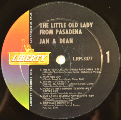 Jan & Dean : The Little Old Lady From Pasadena (LP, Album, Mono)