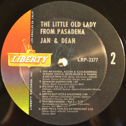 Jan & Dean : The Little Old Lady From Pasadena (LP, Album, Mono)