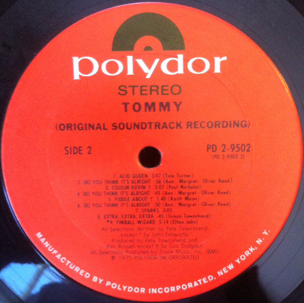 Various : Tommy (Original Soundtrack Recording) (2xLP, Album)