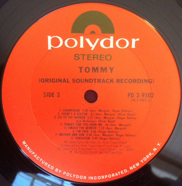 Various : Tommy (Original Soundtrack Recording) (2xLP, Album)