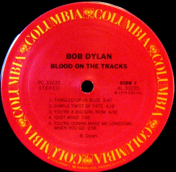Bob Dylan : Blood On The Tracks (LP, Album, RE, RP, Mur)