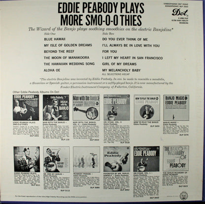 Eddie Peabody : Plays More Smo-o-othies  (LP, Album, Ind)