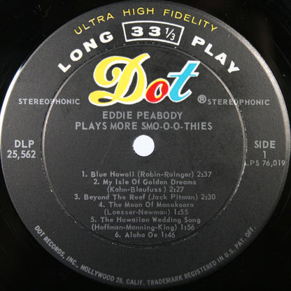 Eddie Peabody : Plays More Smo-o-othies  (LP, Album, Ind)