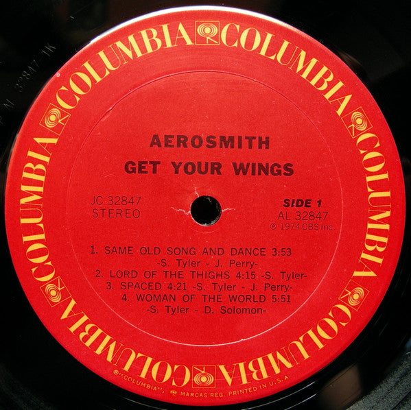 Aerosmith : Get Your Wings (LP, Album, Pit)