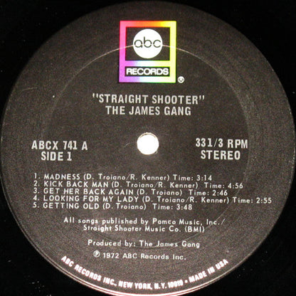 James Gang : Straight Shooter (LP, Album, Ter)