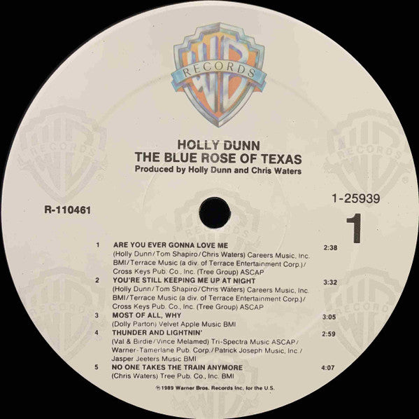 Holly Dunn : The Blue Rose Of Texas (LP, Album, Club, BMG)