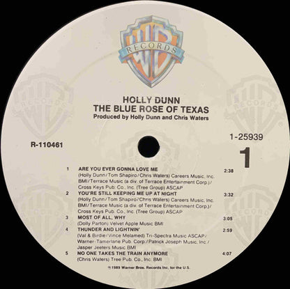 Holly Dunn : The Blue Rose Of Texas (LP, Album, Club, BMG)