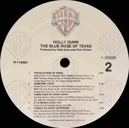 Holly Dunn : The Blue Rose Of Texas (LP, Album, Club, BMG)