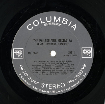 Modest Mussorgsky — The Philadelphia Orchestra, Eugene Ormandy : Pictures At An Exhibition - Night On Bald Mountain (LP, Album, Ter)