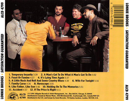 Lonnie Brooks : Satisfaction Guaranteed (CD, Album)