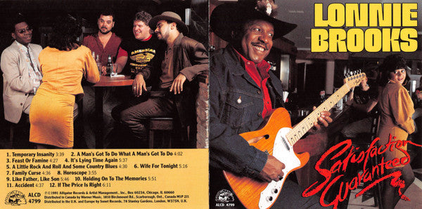 Lonnie Brooks : Satisfaction Guaranteed (CD, Album)