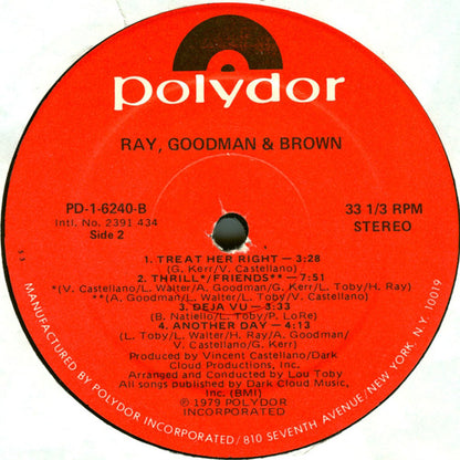 Ray, Goodman & Brown : Ray, Goodman & Brown (LP, Album, 53 )