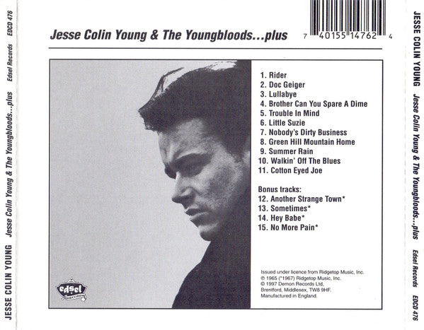 Jesse Colin Young & The Youngbloods : Jesse Colin Young & The Youngbloods... Plus (CD, Album)