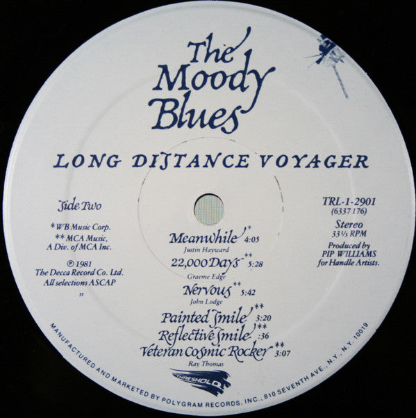 The Moody Blues : Long Distance Voyager (LP, Album, Hau)