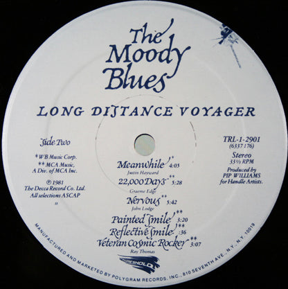 The Moody Blues : Long Distance Voyager (LP, Album, Hau)