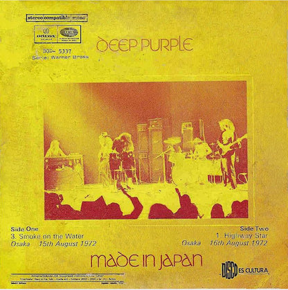 Deep Purple : Made In Japan (7", Single)