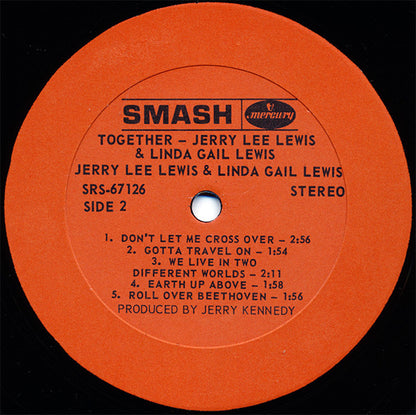 Jerry Lee Lewis & Linda Gail Lewis : Together (LP, Album)